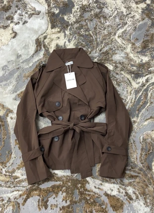 Brand new viral trending katch me chocolate brown trench cropped coat jacket size medium (10-12), brand: Katch Me, condition: New with tags, size: M / UK 12-14, £24.00, £25.90 includes Buyer Protection