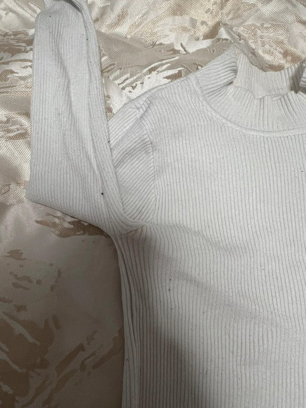 White ribbed mock neck 2