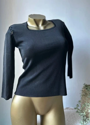 Top noir lacé au dos en soie et polyester – Neuf – Taille unique, brand: Unique, condition: Very good, size: S / 36 / 8, €22.00, €23.80 includes Buyer Protection