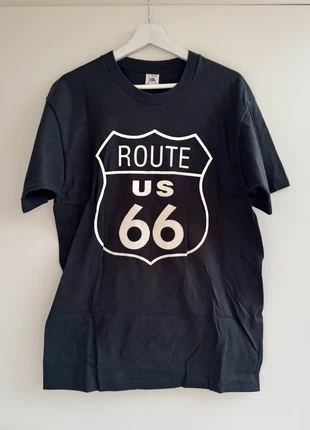 Vintage 90s USA Route 66 Tee, merk: ROUTE 66, staat: Heel goed, maat: L, € 15,00, € 16,45 inclusief Kopersbescherming