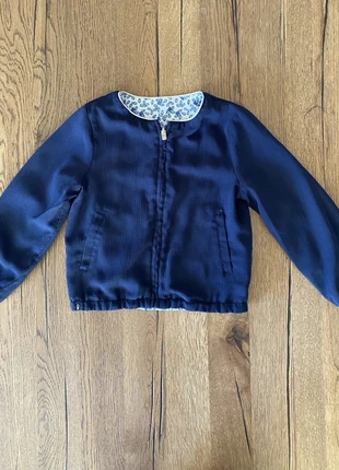 Blouson réversible 6 ans Okaidi – bleu marine & fleuri, marque: Okaïdi, état: Très bon état, taille: 6 ans / 116 cm, 10,00 €, 11,20 € Protection acheteurs incluse