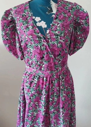 Jolie robe fleurs violettes patineuse, brand: Shein, condition: Very good, size: XXL / 44 / 16, €5.00, €5.95 includes Buyer Protection Pro