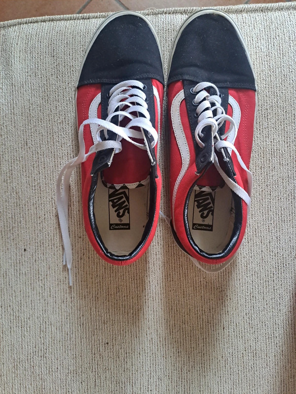 Vans old skool on sale rosse e nere