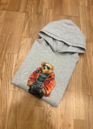 Sweat à capuche Ralph Lauren polo bear gris femme, brand: Ralph Lauren, condition: Very good, size: XS / 34 / 6, €55.00, €58.45 includes Buyer Protection Pro