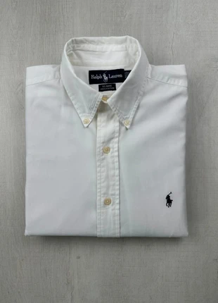 Chemise Ralph Lauren blanche col boutonné coton Oxford M homme classic fit, marque: Ralph Lauren, état: Très bon état, taille: M, 60,00 €, 63,70 € Protection acheteurs (Pro) incluse