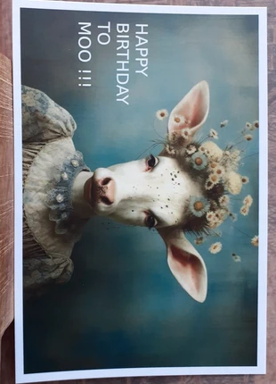 kaart, Happy birthday to moo!, staat: Nieuw met prijskaartje, € 1,75, € 2,54 inclusief Kopersbescherming
