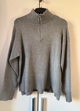 Primark 1/4 zip grey knitted sweater, brand: Primark, condition: Very good, size: S / UK 8-10, £5.00, £5.95 includes Buyer Protection
