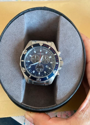 Citizen Men’s Chronograph Eco-Drive Watch – Stainless Steel, Tachymeter, 200m Water Resistant, brand: Citizen, condition: Very good, size: 43–46 mm, £85.00, £89.95 includes Buyer Protection