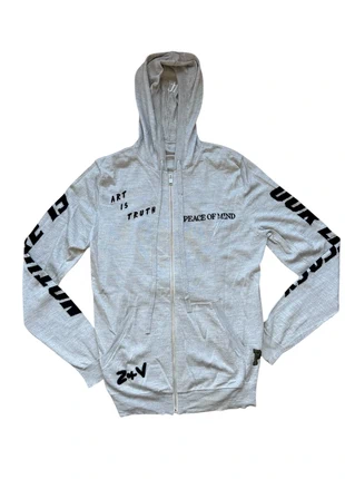 Gilet Veste Zadig & Voltaire / écriture brodé / taille S / couleur gris noir / excellent état, marque: Zadig & Voltaire, état: Très bon état, taille: S / 36 / 8, 40,00 €, 42,70 € Protection acheteurs incluse