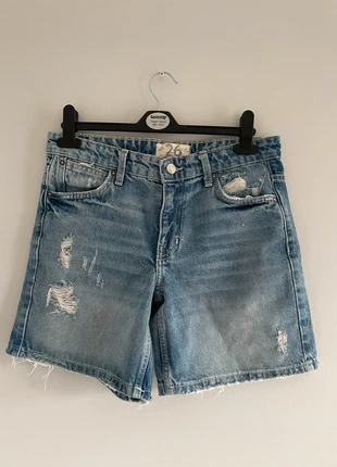 Free People Low Waisted Denim Bermuda Shorts , brand: Free People, condition: New with tags, size: XS / UK 4-6, £21.00, £22.75 includes Buyer Protection