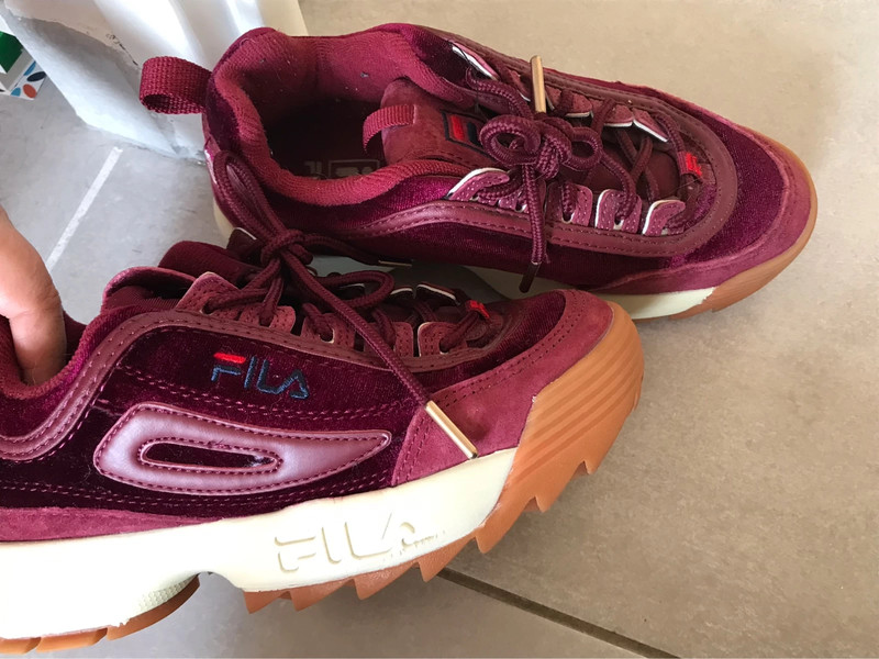Fila disruptor rouge bordeaux online