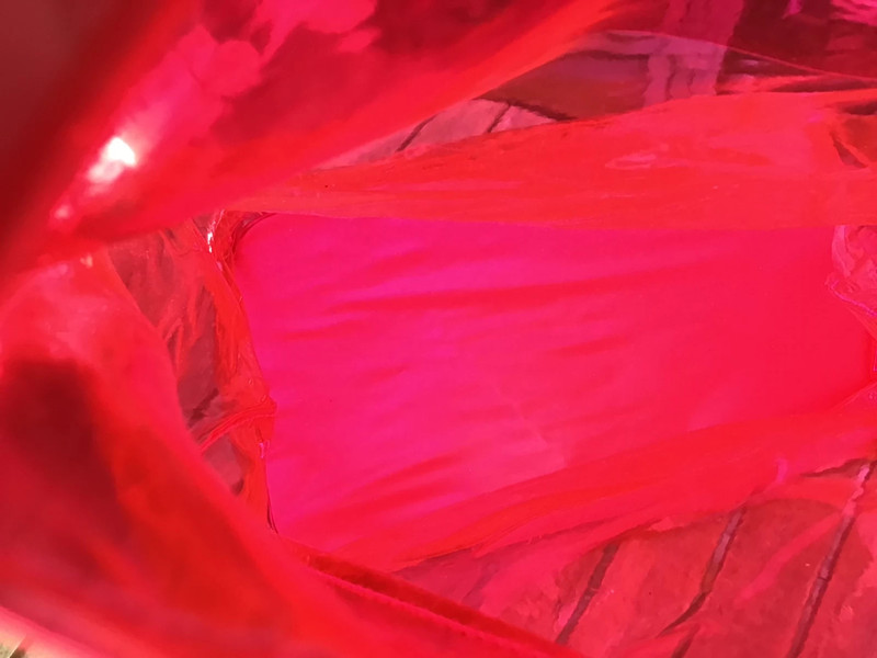 Sac plastique rigide rouge ros Vinted