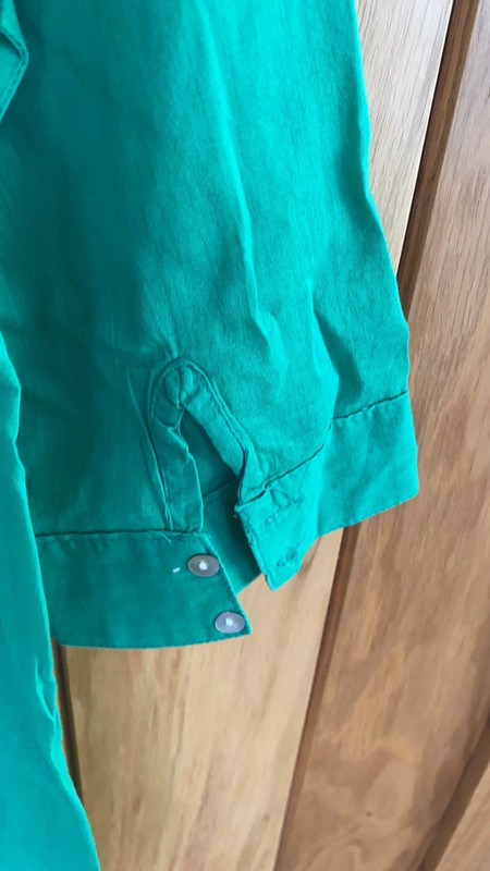 Blouse verte femme zara hotsell