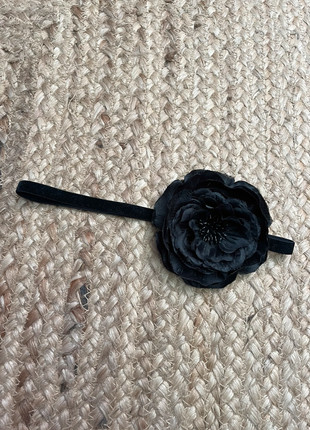 Headband fleur noir