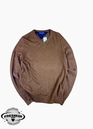 Pull Crewneck Col VTommy Hilfiger Léger Marron - M (C187), brand: Tommy Hilfiger, condizioni: Ottime, taglia: M, €13.00, €14.35 include la Protezione acquisti Pro