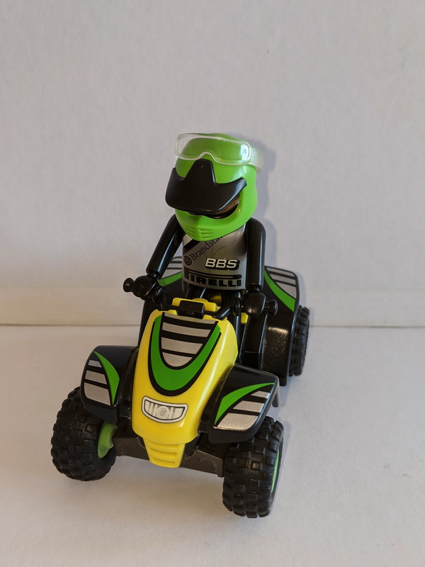 Pilote / quad vert - Playmobil Sports Mécaniques 4427