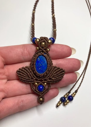 Großer Lapislazuli Anhänger mit Halskette, zustand: Neu, 54,00 €, 57,40 € inklusive Vinted-Käuferschutz