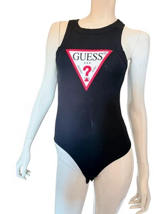 Body Guess ECO noir coton bio logo discret taille XS, brand: GUESS, condizioni: Ottime, taglia: XS / IT 38 / EU 34, €10.00, €11.20 include la Protezione acquisti