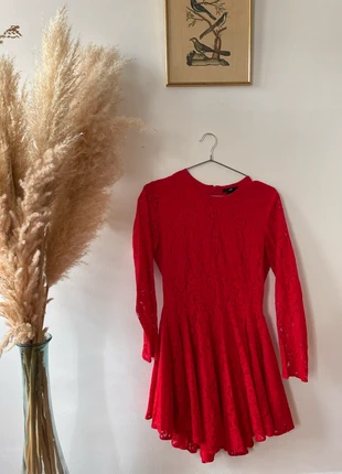 Robe dentelle rouge, brand: H&M, condition: Very good, size: S / 36 / 8, €10.00, €11.20 includes Buyer Protection