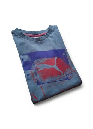 T-shirt Puma 14 ans Gris Rouge Violet, marque: Puma, état: Très bon état, taille: 14 ans / 164 cm, 4,00 €, 4,90 € Protection acheteurs incluse