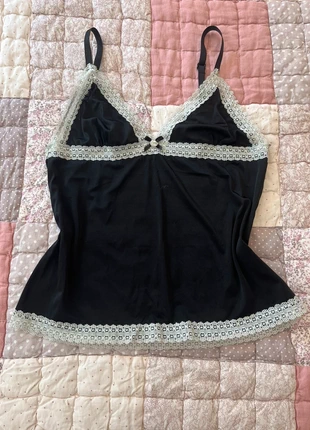 coquette black & white camisole lingerie top with lace details vintage dollcore, marke: COQUETTE, zustand: Sehr gut, größe: S / 36 / 8, 25,00 €, 26,95 € beinhaltet Vinted-Käuferschutz Pro