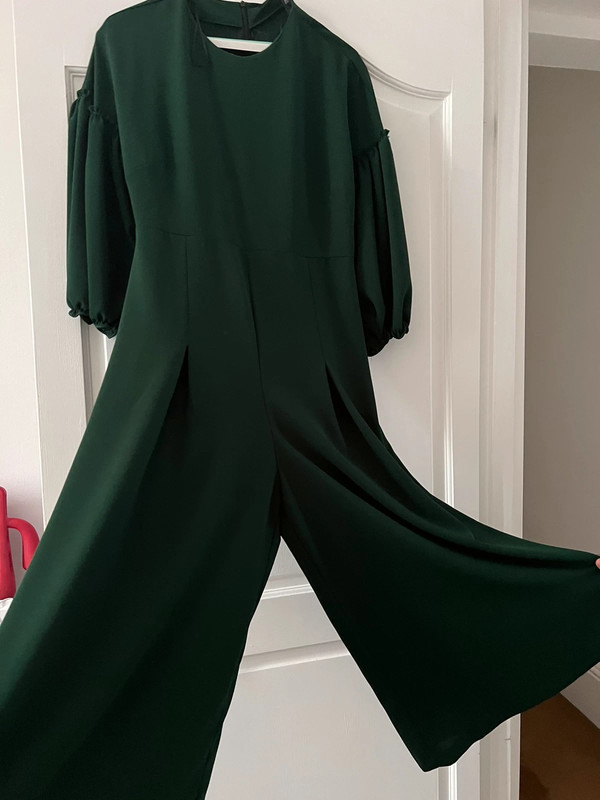 Zara emerald sales green jumpsuit