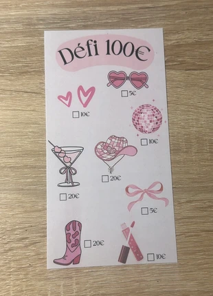 Défi budgétaire thème GIRLY - Enveloppe budgétaire A6, brand: Fait Main, condizioni: Nuovo con cartellino, €1.50, €2.28 include la Protezione acquisti Pro