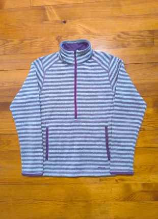Polaire Femme - Half Zip - 1/4 Zip - Patagonia - Violet, blanc - Taille S - Vintage, merk: Patagonia, staat: Heel goed, maat: S / 36 / 8, € 49,99, € 53,19 inclusief Kopersbescherming