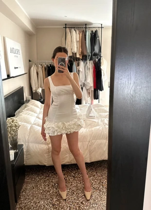 Elegant white mini dress, marque: STHCute, état: Neuf avec étiquette, taille: S / 36 / 8, 31,00 €, 33,25 € Protection acheteurs incluse