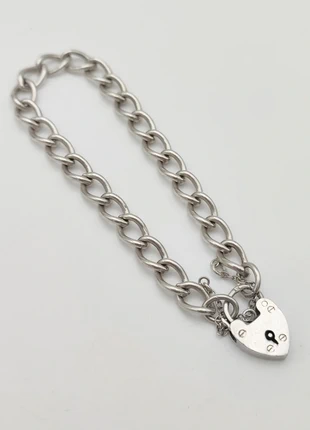 Vintage Solid 925 Sterling Silver Curb Bracelet, brand: no brand, condition: Very good, £59.00, £62.65 includes Buyer Protection Pro
