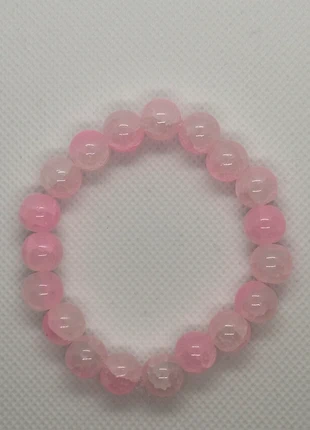 Bracelet en perle naturelle d'agate rose / fait main / bijou femme, brand: Fait Main, condition: New with tags, €4.00, €4.90 includes Buyer Protection