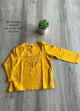 gele longsleef JBC maat 74, merk: JBC, staat: Heel goed, maat: 9-12 maanden / 74 cm, € 1,50, € 2,28 inclusief Kopersbescherming