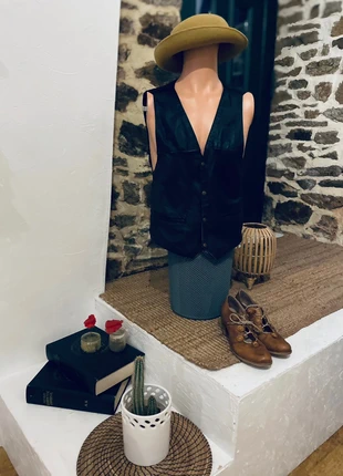 Gilet cuir vintage, brand: Vintage, condition: Very good, size: XL / 42 / 14, €8.00, €9.10 includes Buyer Protection