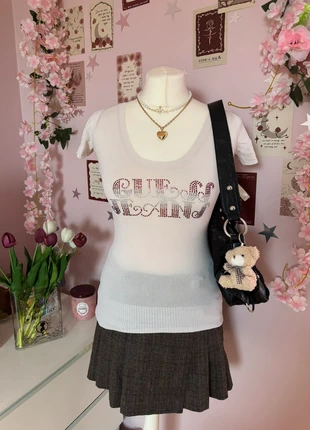 Y2K guess knit top with rhinestones, brand: GUESS, condition: Good, size: S / 36 / 8, €18.00, €19.60 includes Buyer Protection