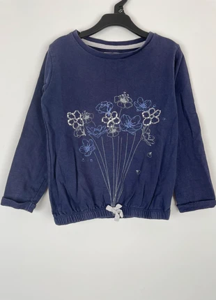 Pull Fille U Collection 6 ans bleu marine motif fleurs très bon état, brand: U Collection, condizioni: Ottime, taglia: 6 anni / 116 cm, €4.00, €4.90 include la Protezione acquisti