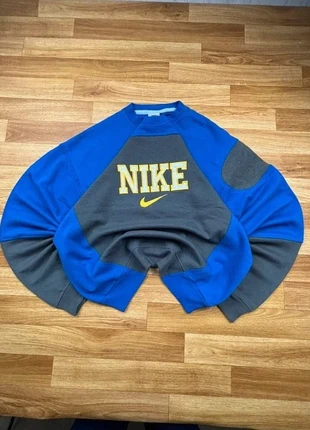 Sweat Nike Vintage Y2K Made In USA Retro Style Boxy (Bleu/Gris – Taille L) T156.., marke: Nike, zustand: Sehr gut, größe: L, 29,90 €, 32,10 € inklusive Vinted-Käuferschutz