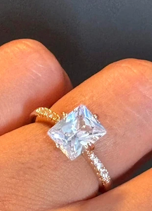 💛 Bague plaquée or – Pierre brillante & finition raffinée, brand: Argent, condition: New with tags, size: Adjustable, €10.00, €11.20 includes Buyer Protection