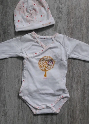 Body+bonnet 1-3 mois, brand: Brioche, condition: Very good, size: 1-3 months / 56 cm, €1.00, €1.75 includes Buyer Protection
