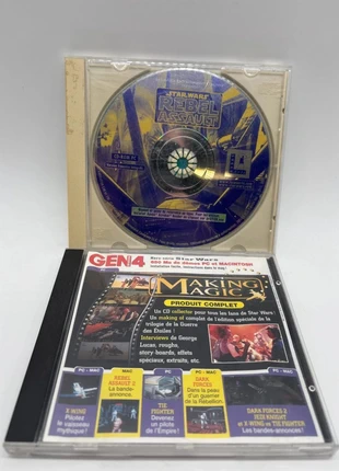 Lot 2 Jeux PC Star Wars Rebel Assault Making of Magic CD-ROM Vintage Années 90 LucasArts Collection, condition: Very good, €7.00, €8.05 includes Buyer Protection Pro