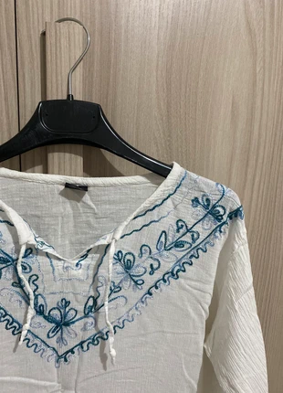 Camicetta bianca con ricami, marca: cute fashion, estado: Muito bom, tamanho: S / 36 / 8, €5.00, €5.95 inclui Proteção do Comprador