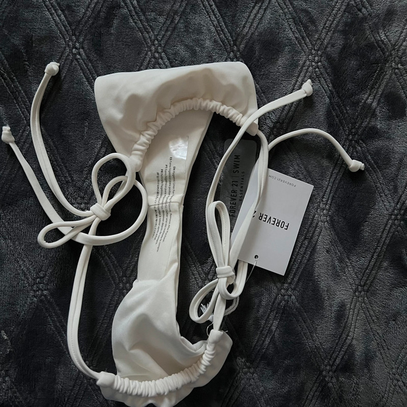 NWT white f21 bikini bottoms 2