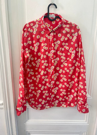 Chemise rouge imprimée pâquerette en coton Marie Lund taille xl, marca: Marie Lund, estado: Muy bueno, tamaño: XL / 42 / 14, 15,00 €, 16,45 € Protección al comprador Pro incluida