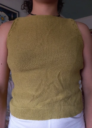 Top de cor caqui Cortefiel, merk: Cortefiel, staat: Heel goed, maat: S / 36 / 8, € 4,95, € 5,90 inclusief Kopersbescherming