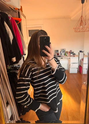 Pull rayures blanc et noir mango, brand: Mango, condizioni: Ottime, taglia: M / IT 42 / EU 38, €22.00, €23.80 include la Protezione acquisti