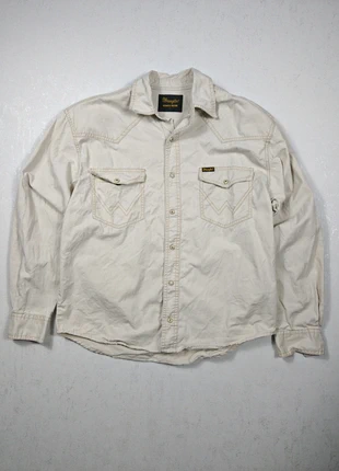 Chemise Wrangler Beige Vintage – Taille S, marque: Wrangler, état: Très bon état, taille: S, 12,00 €, 13,30 € Protection acheteurs incluse
