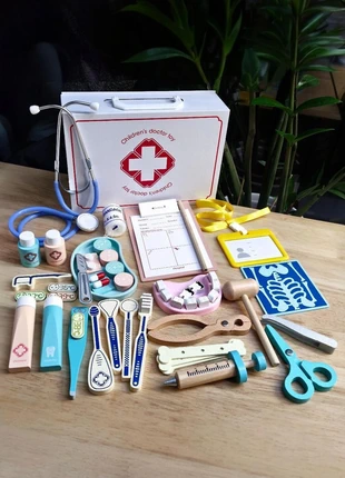 Children's Wooden Dentist Doctor Play Set with Tools and Teeth Model, brand: Unbranded, condition: Very good, size: One size, £16.79, £18.43 includes Buyer Protection Pro