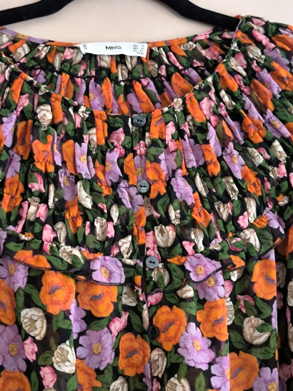 Blouse mousseline fleurie Mango 42 - photo numéro 8
