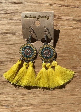 Boucles d’oreilles argentées pompons jaunes, marca: Fashion, estado: Nuevo con etiquetas, 2,00 €, 2,80 € Protección al comprador incluida