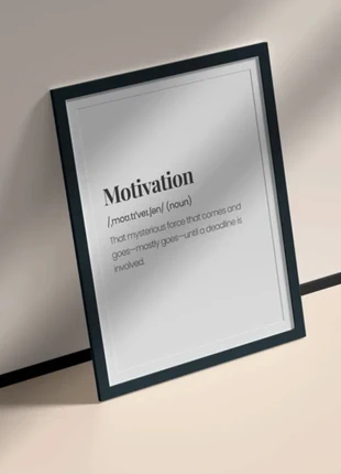 Motivational poster with frame, marca: Art, estado: Novo sem etiquetas, €15.00, €16.45 inclui Proteção do Comprador