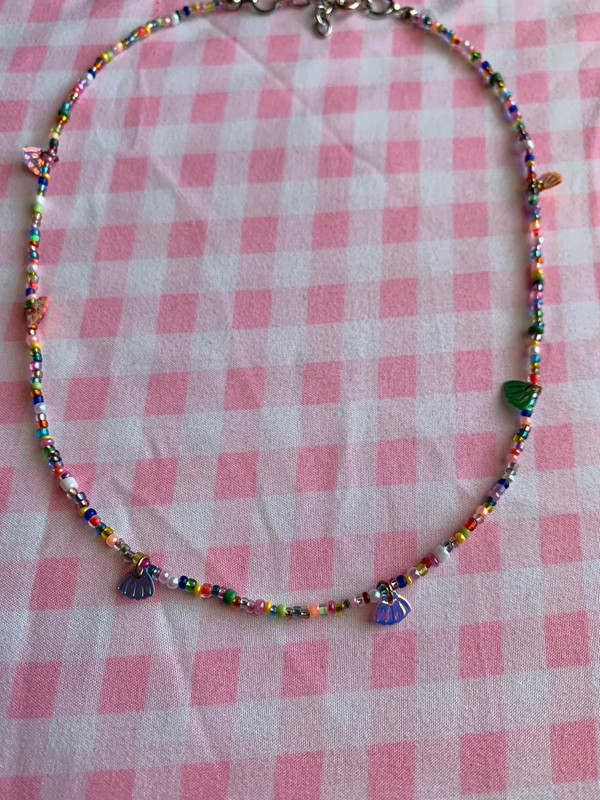 multi colored beaded necklace 2
